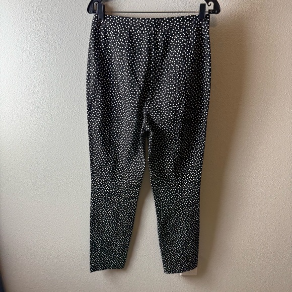 NWOT Diane Von Furstenberg Orillon Dot Cigarette Pant Black Business Casual Sz 8 - Picture 9 of 13
